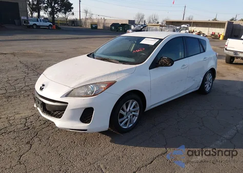 2012 Mazda Mazda3 I Touring z USA, uszkodzony, nr VIN JM1BL1L8XC1617606